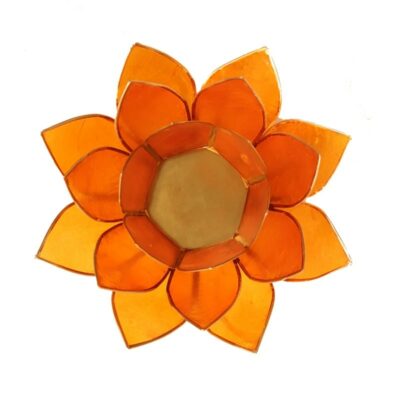 Eclairage Lotus 2° Chakra orange & or