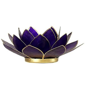 Eclairage Lotus 7° Chakra violet & or