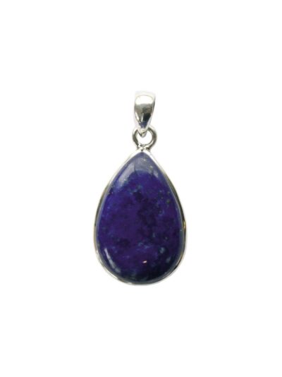 Pendentif Lapis Lazuli Argent 925 Forme goutte Grand modèle